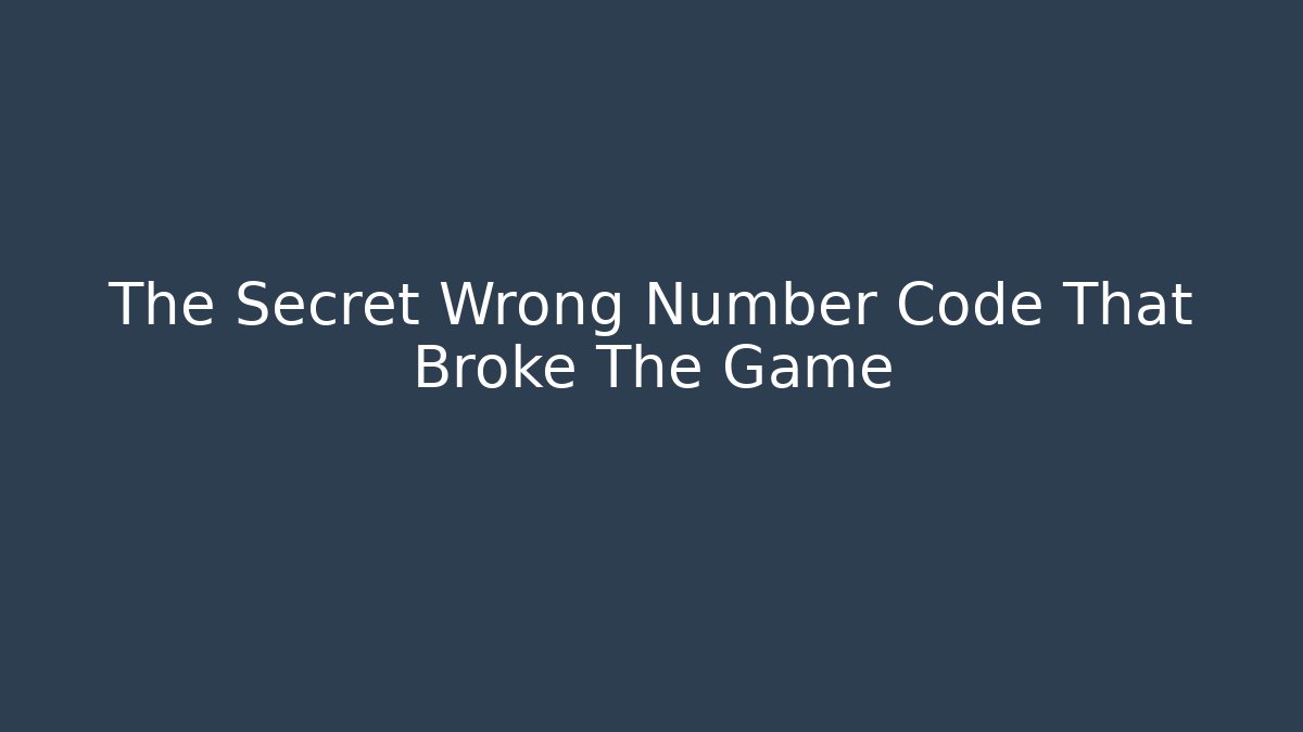The Secret Wrong Number Code That Broke The Game - Felix Cat Insurance