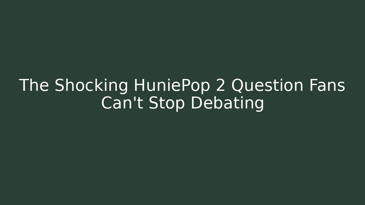 The Shocking HuniePop 2 Question Fans Can't Stop Debating