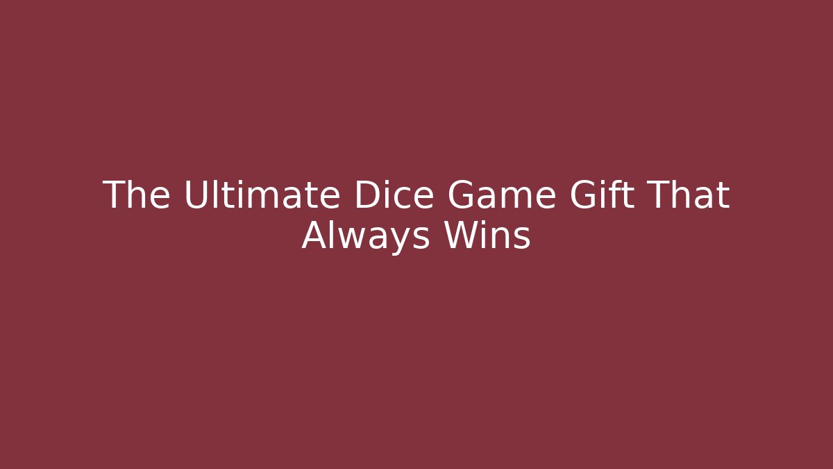 The Ultimate Dice Game Gift That Always Wins - Felix Cat Insurance