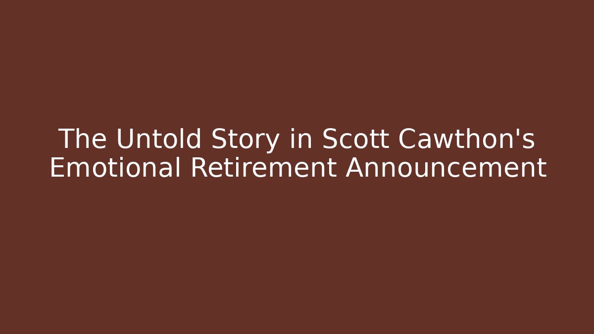 The Untold Story in Scott Cawthon's Emotional Retirement Announcement