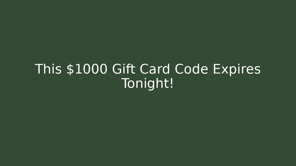 This $1000 Gift Card Code Expires Tonight! - Felix Cat Insurance