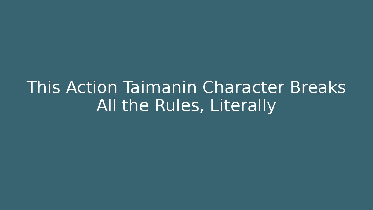 This Action Taimanin Character Breaks All the Rules, Literally
