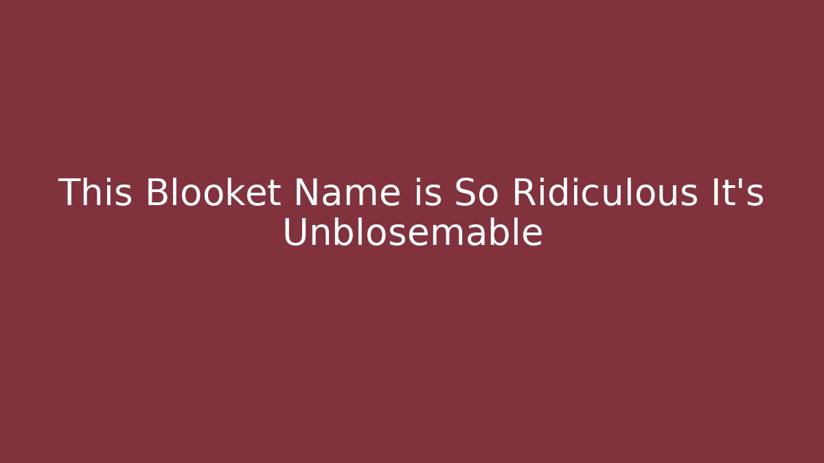This Blooket Name is So Ridiculous It’s Unblosemable