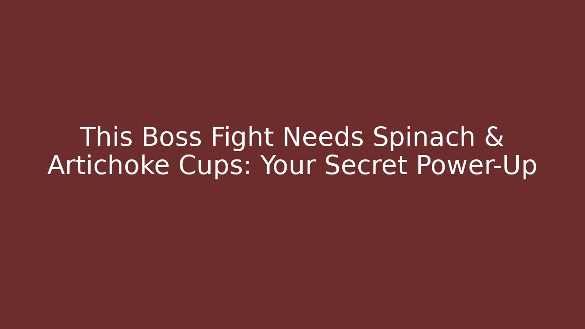 This Boss Fight Needs Spinach & Artichoke Cups: Your Secret Power-Up - Felix Cat Insurance