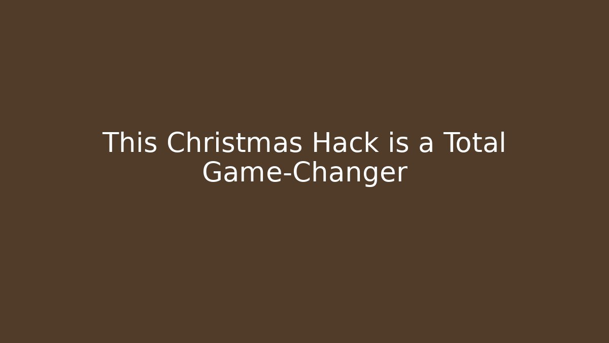 This Christmas Hack is a Total Game-Changer - Felix Cat Insurance