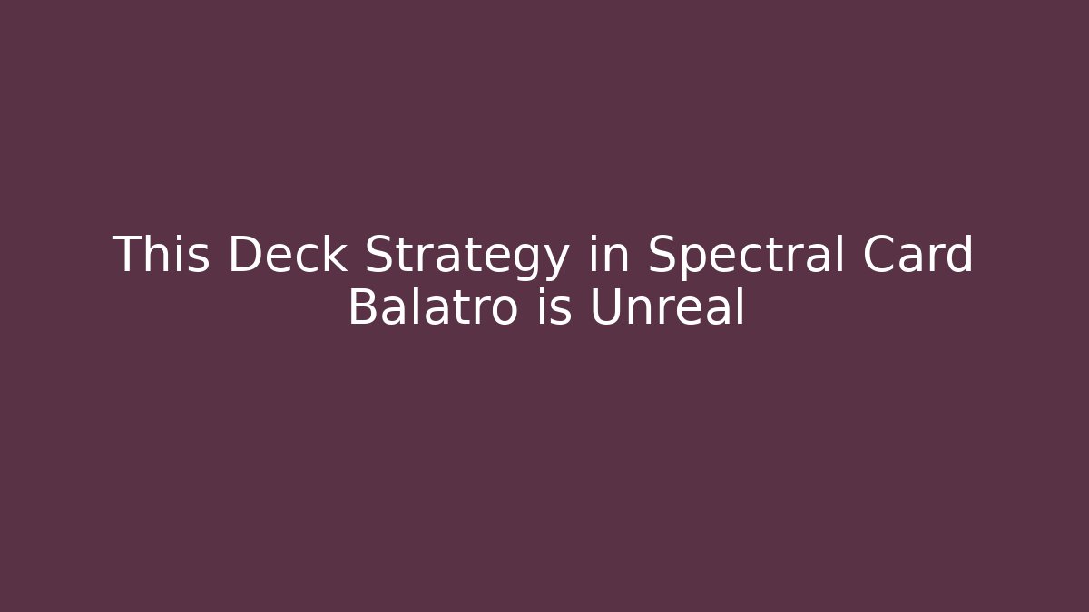 This Deck Strategy in Spectral Card Balatro is Unreal - Felix Cat Insurance