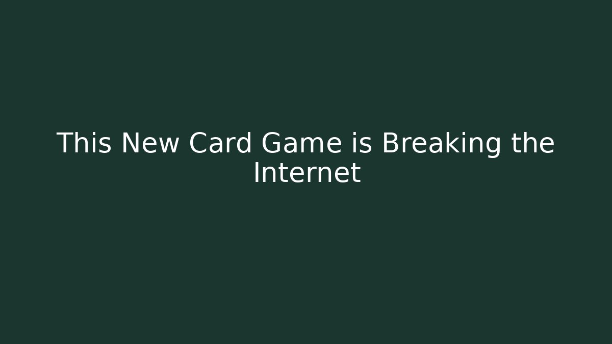This New Card Game is Breaking the Internet - Felix Cat Insurance