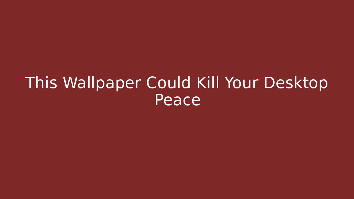 This Wallpaper Could Kill Your Desktop Peace - Felix Cat Insurance