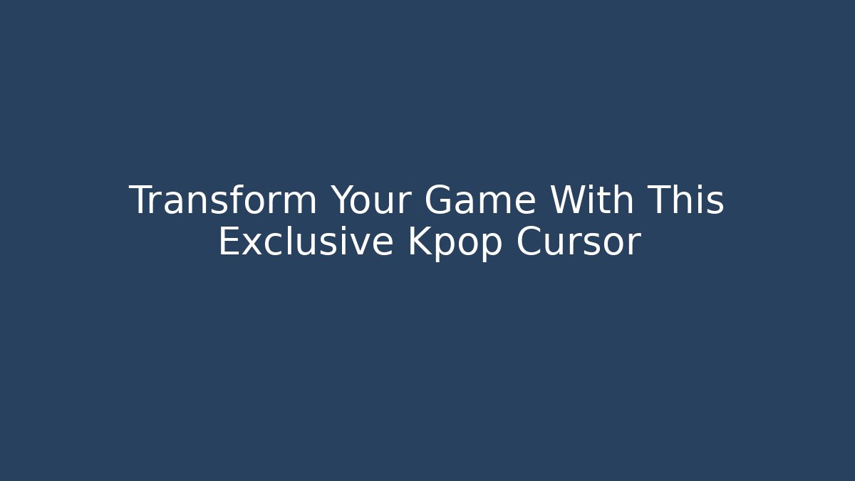 Transform Your Game With This Exclusive Kpop Cursor - Felix Cat Insurance