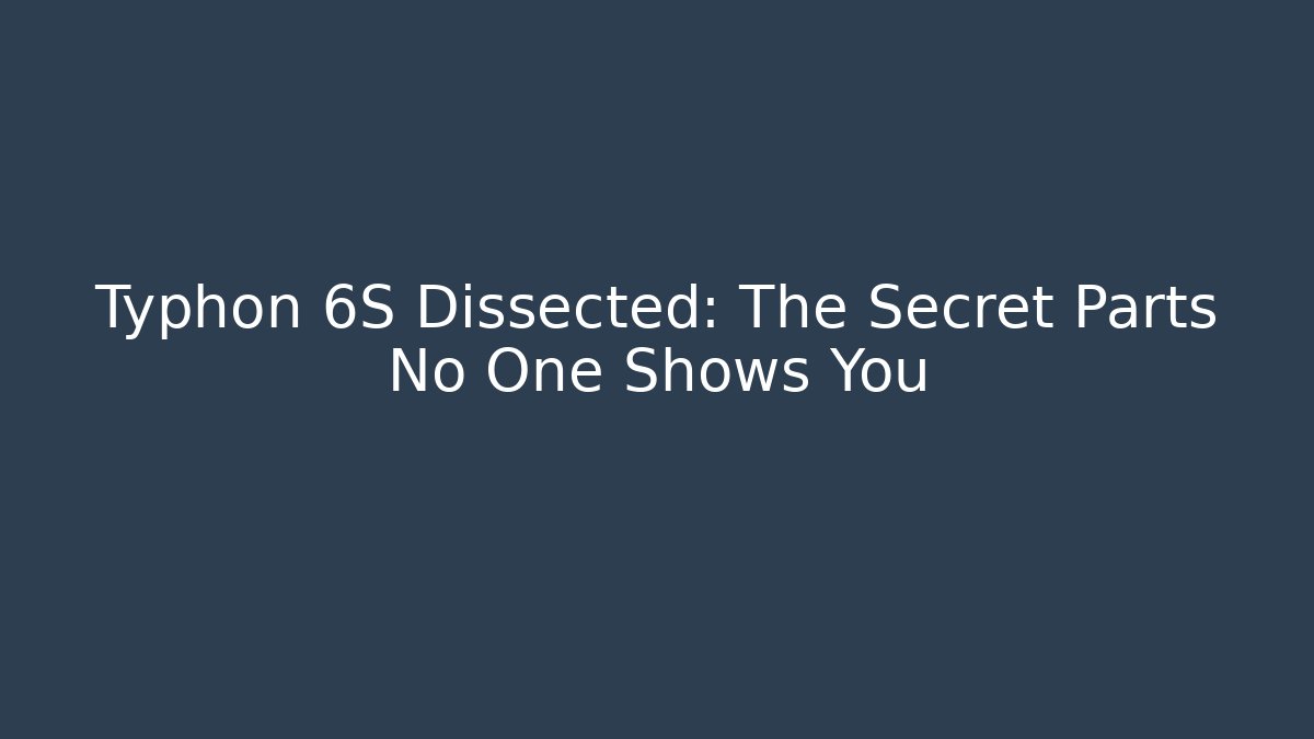 Typhon 6S Dissected: The Secret Parts No One Shows You