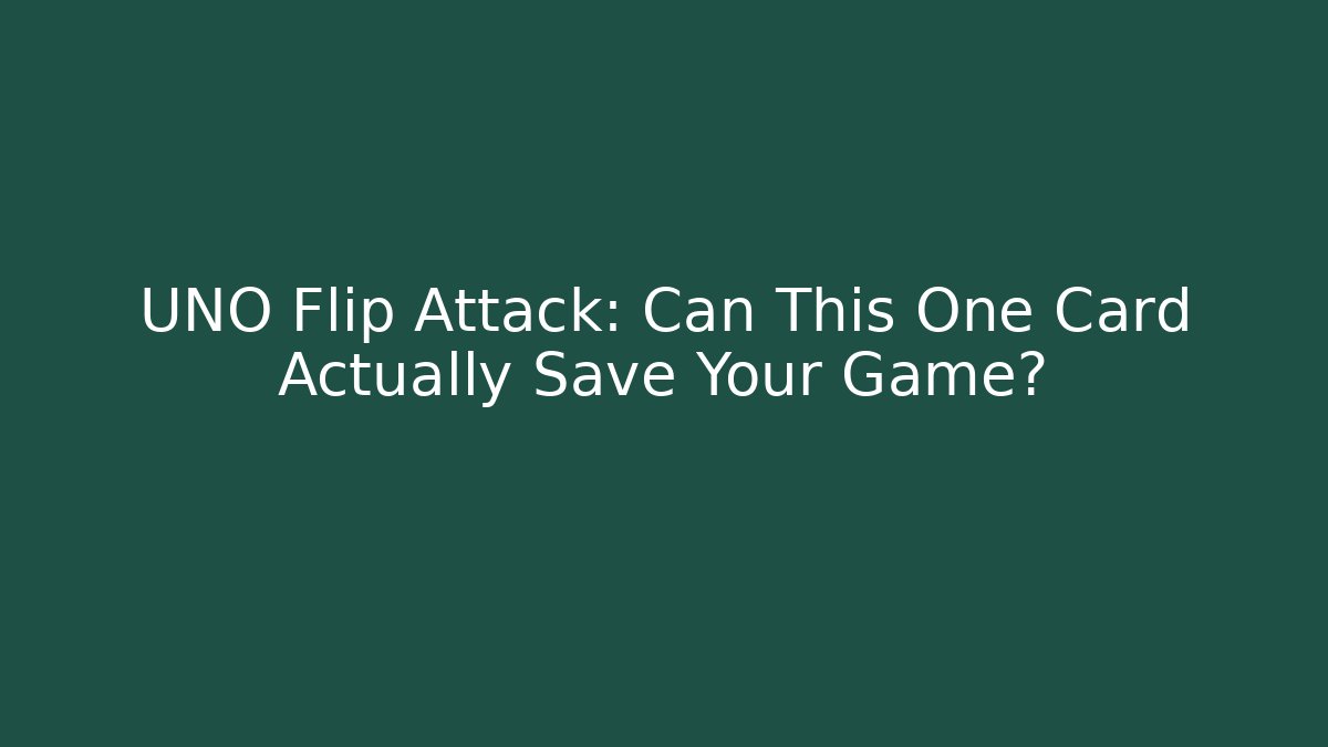 UNO Flip Attack: Can This One Card Actually Save Your Game? - Felix Cat Insurance