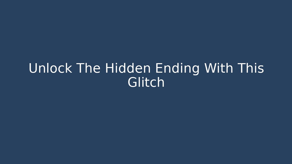 Unlock The Hidden Ending With This Glitch - Felix Cat Insurance