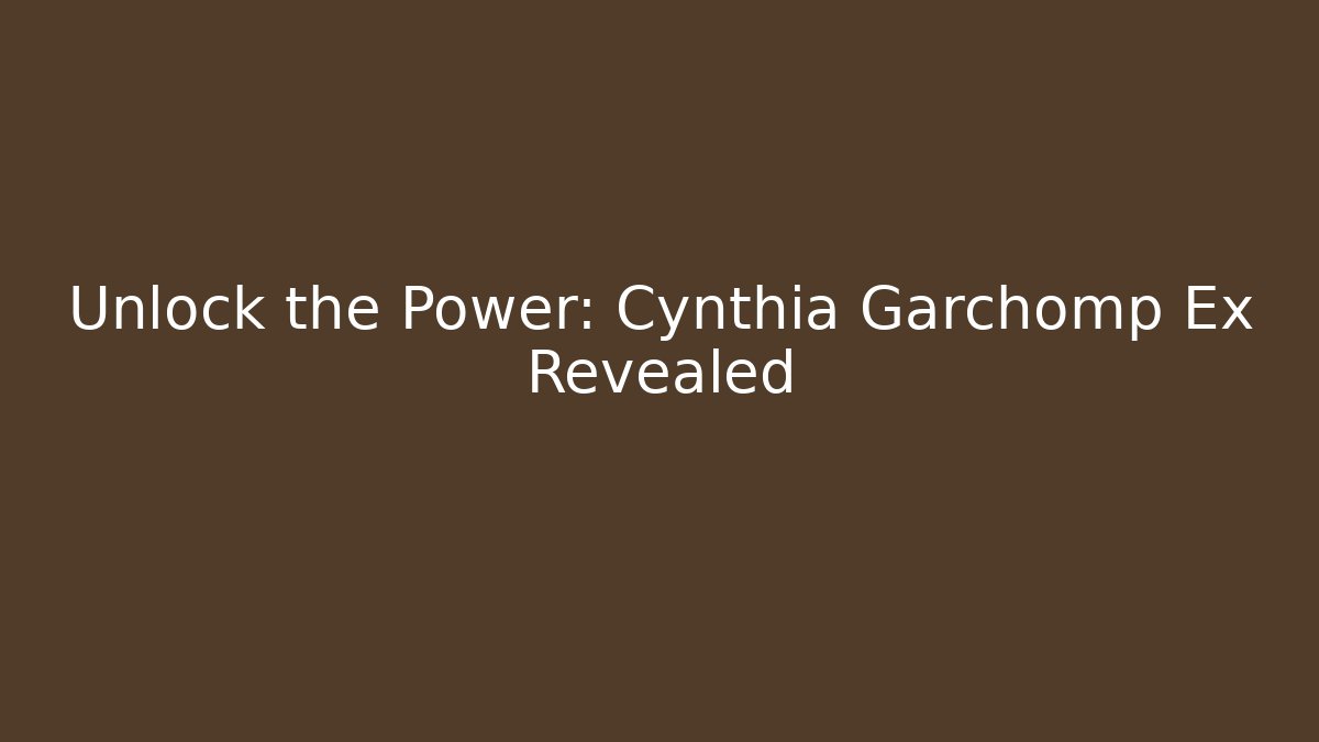 Unlock the Power: Cynthia Garchomp Ex Revealed