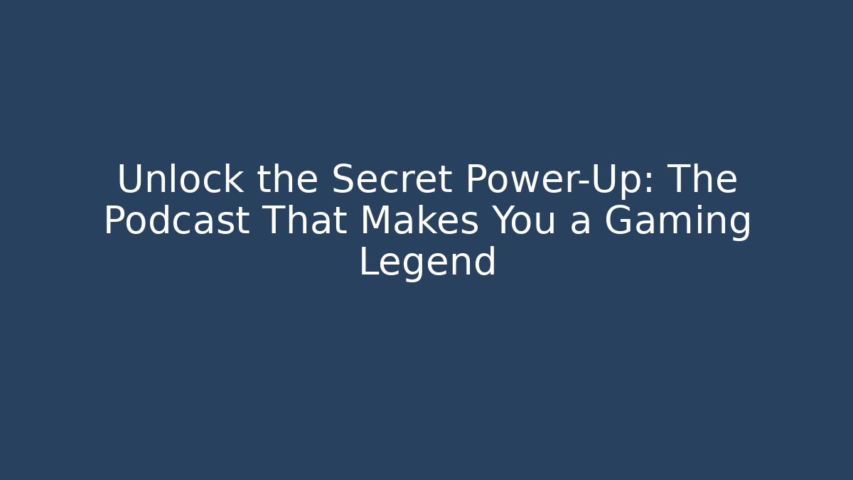Unlock the Secret Power-Up: The Podcast That Makes You a Gaming Legend - Felix Cat Insurance