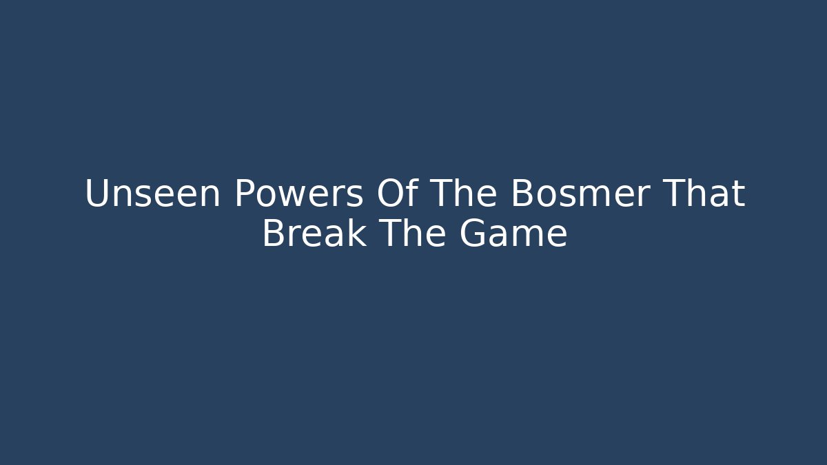 Unseen Powers Of The Bosmer That Break The Game - Felix Cat Insurance