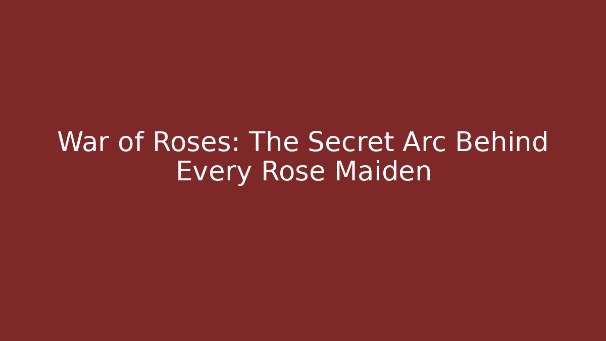 War of Roses: The Secret Arc Behind Every Rose Maiden
