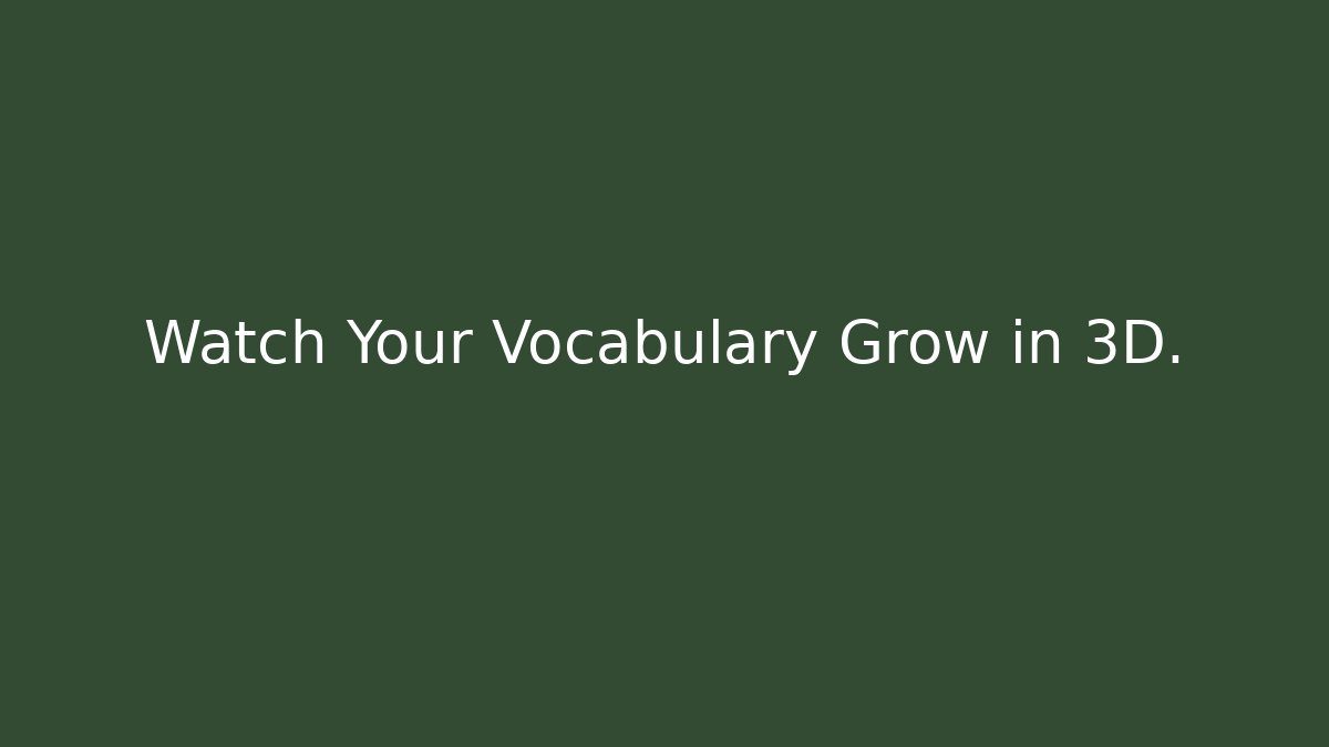Watch Your Vocabulary Grow in 3D.