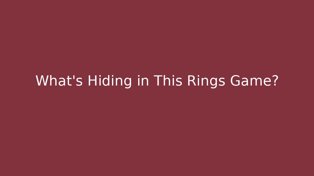 What's Hiding in This Rings Game? - Felix Cat Insurance