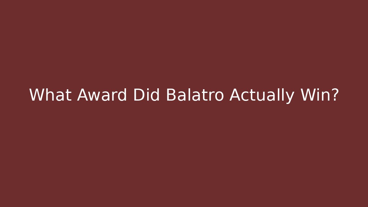 What Award Did Balatro Actually Win? - Felix Cat Insurance