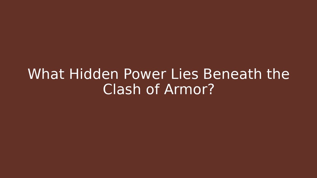 What Hidden Power Lies Beneath the Clash of Armor?