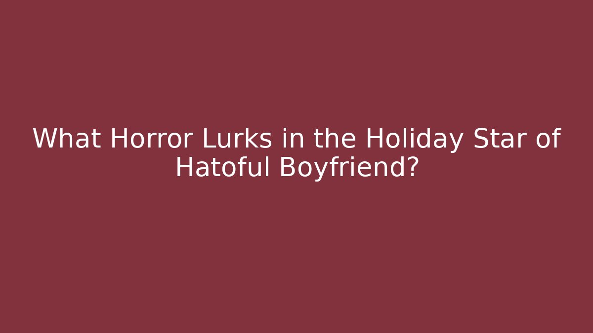 What Horror Lurks in the Holiday Star of Hatoful Boyfriend?