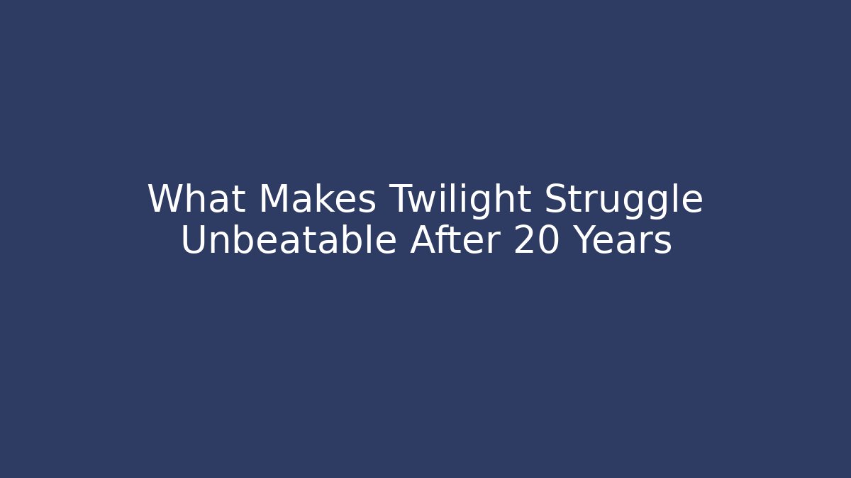 What Makes Twilight Struggle Unbeatable After 20 Years
