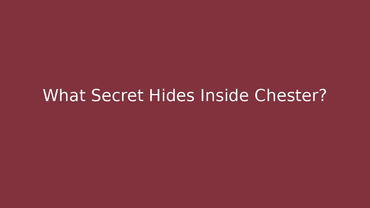 What Secret Hides Inside Chester?