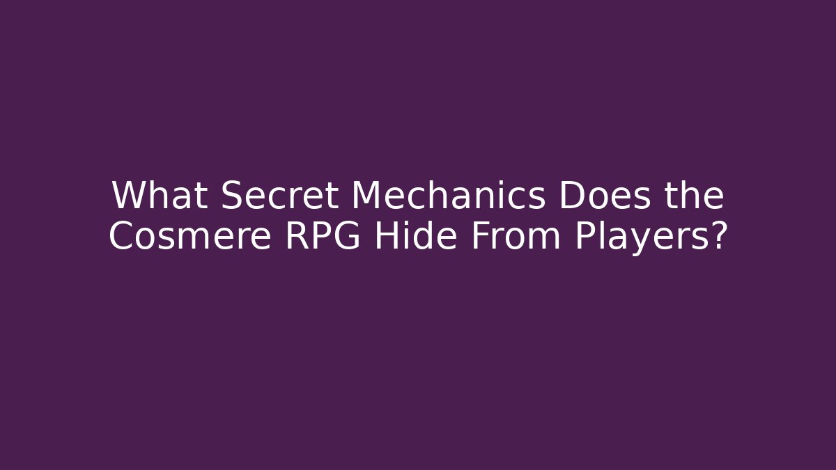 What Secret Mechanics Does the Cosmere RPG Hide From Players?