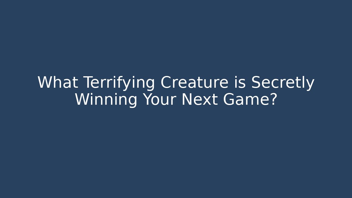 What Terrifying Creature is Secretly Winning Your Next Game? - Felix Cat Insurance