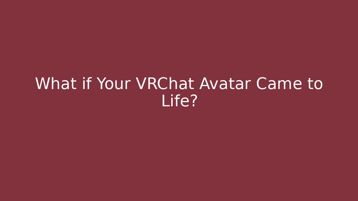 What if Your VRChat Avatar Came to Life? - Felix Cat Insurance