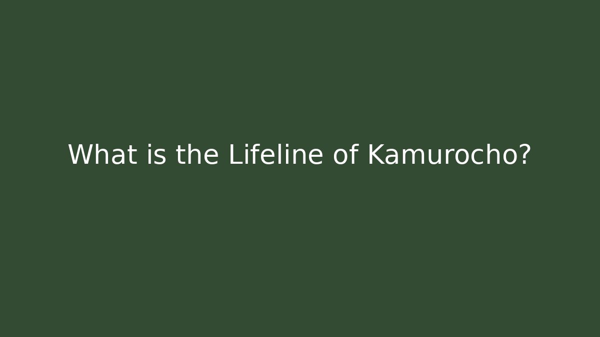 What is the Lifeline of Kamurocho?
