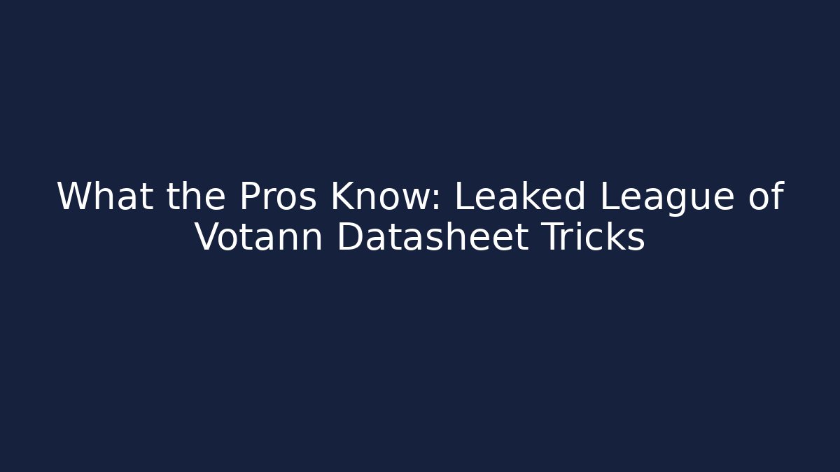 What the Pros Know: Leaked League of Votann Datasheet Tricks - Felix Cat Insurance