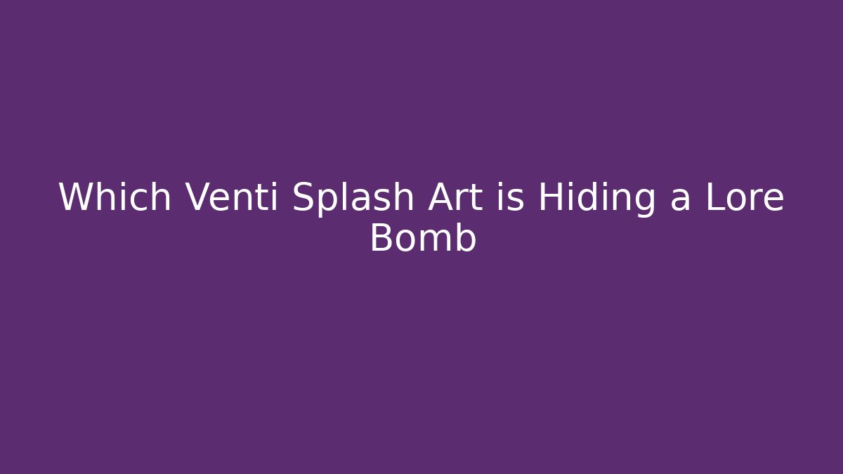 Which Venti Splash Art is Hiding a Lore Bomb