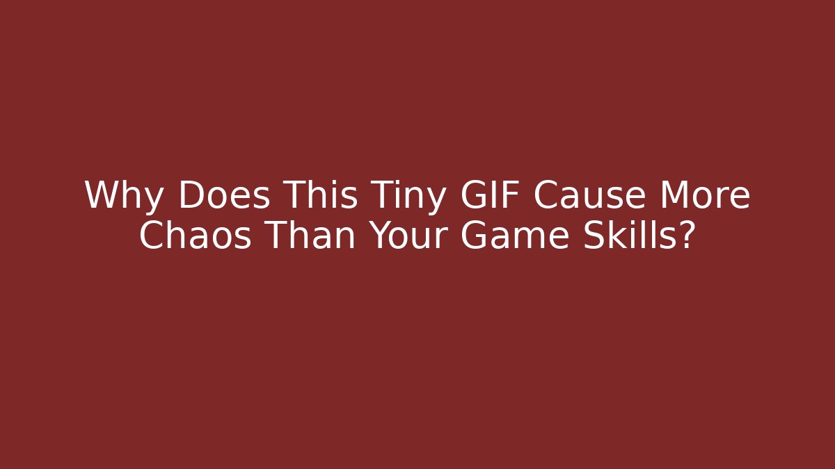 Why Does This Tiny GIF Cause More Chaos Than Your Game Skills? - Felix Cat Insurance