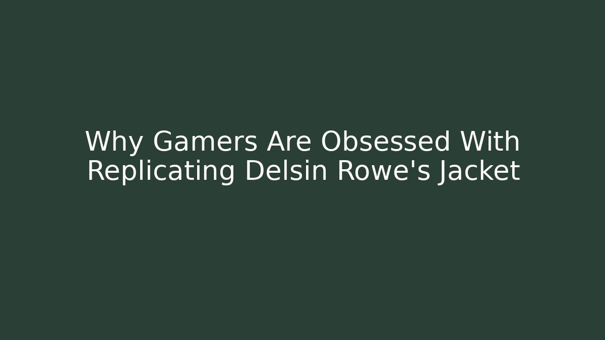 Why Gamers Are Obsessed With Replicating Delsin Rowe's Jacket