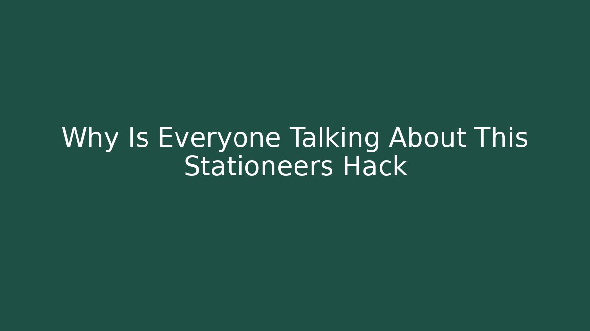 Why Is Everyone Talking About This Stationeers Hack
