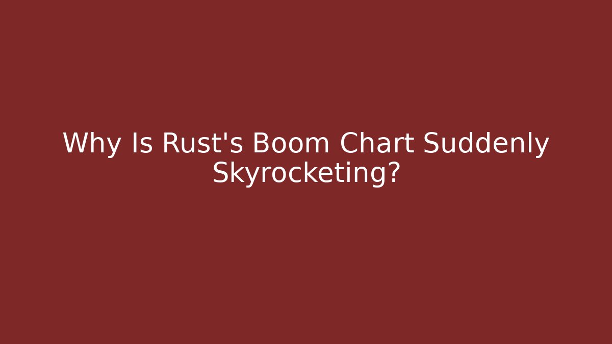 Why Is Rust's Boom Chart Suddenly Skyrocketing?