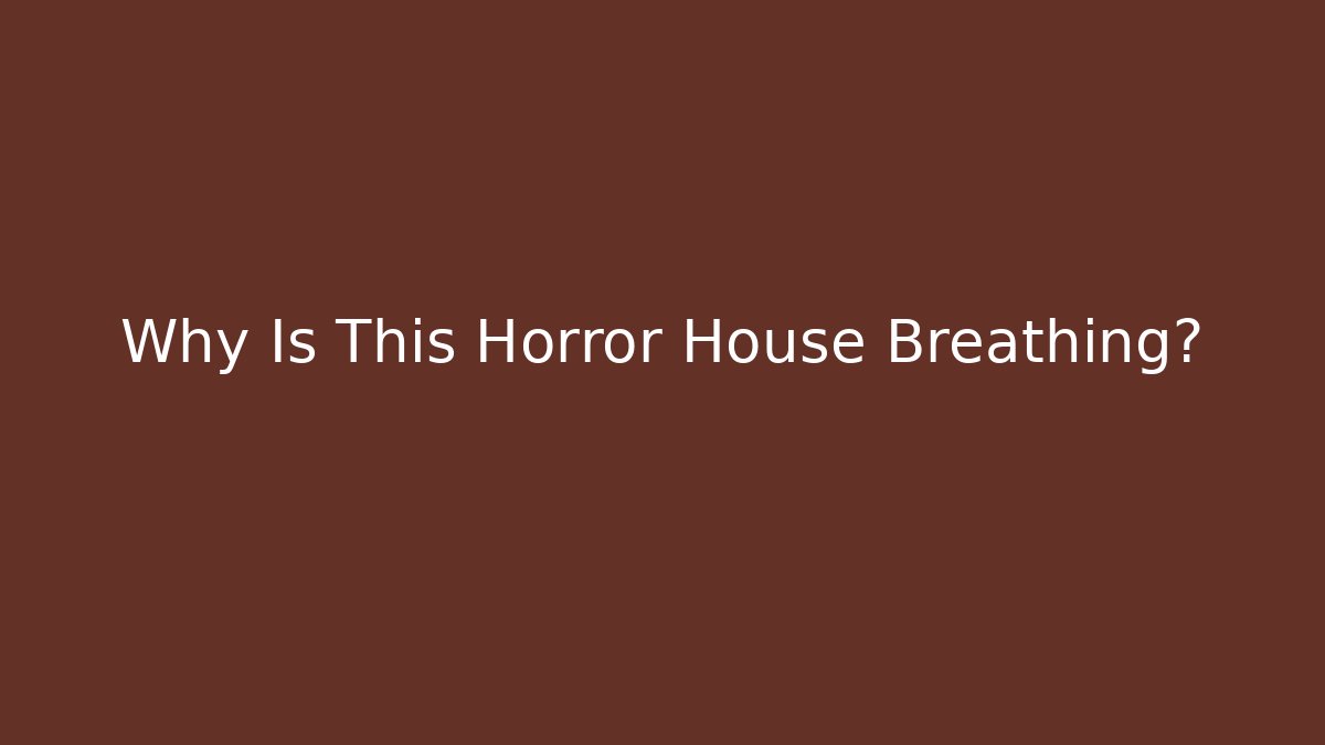 Why Is This Horror House Breathing? - Felix Cat Insurance