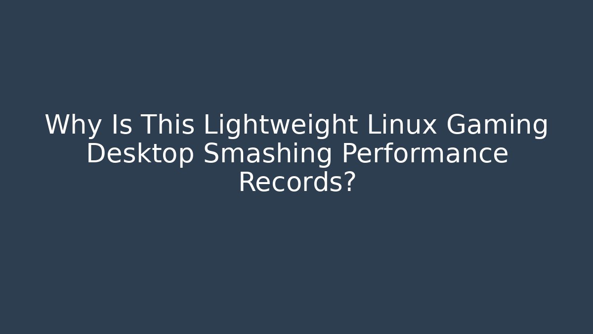 linux gaming desktop