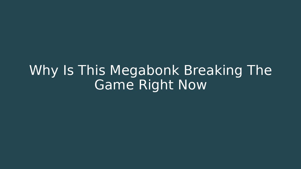 Why Is This Megabonk Breaking The Game Right Now