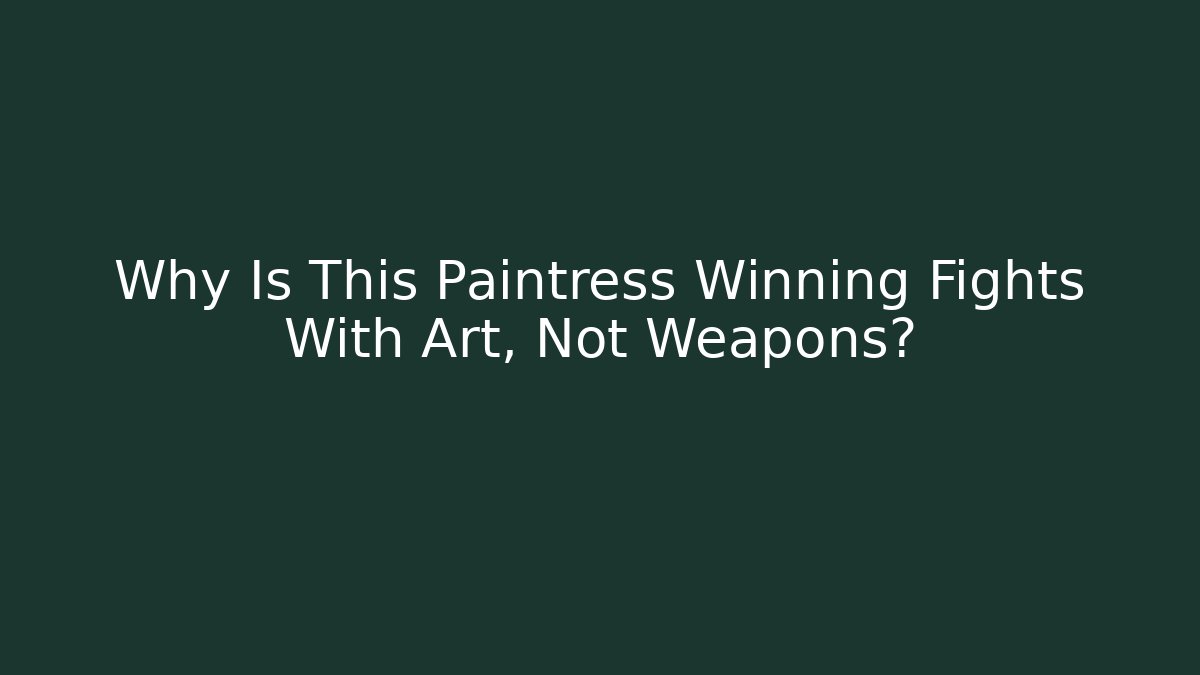 Why Is This Paintress Winning Fights With Art, Not Weapons?