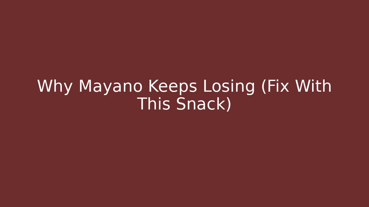 Why Mayano Keeps Losing (Fix With This Snack) - Felix Cat Insurance