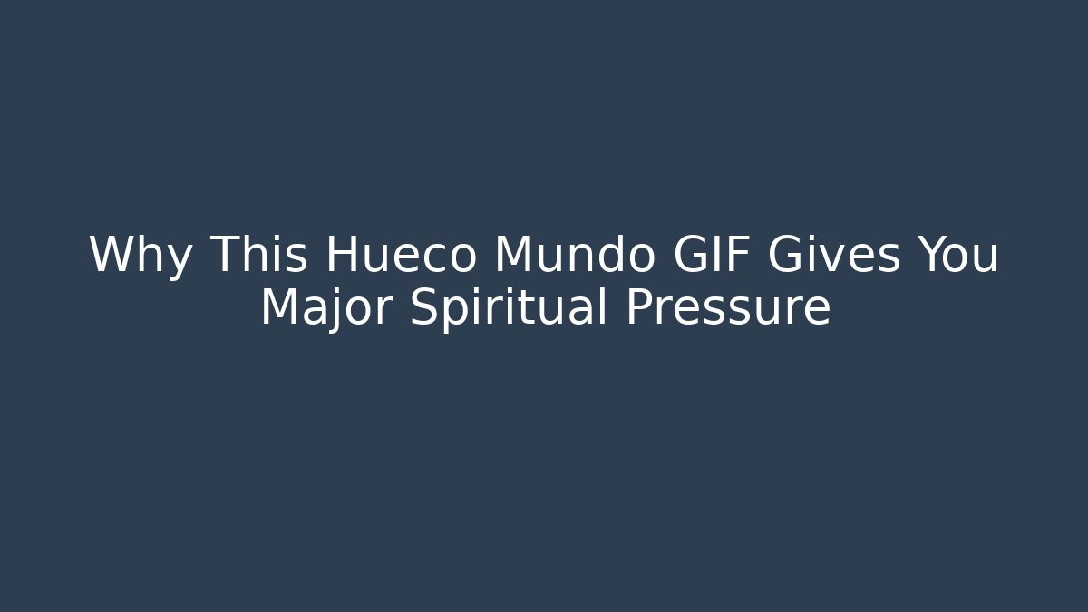 Why This Hueco Mundo GIF Gives You Major Spiritual Pressure