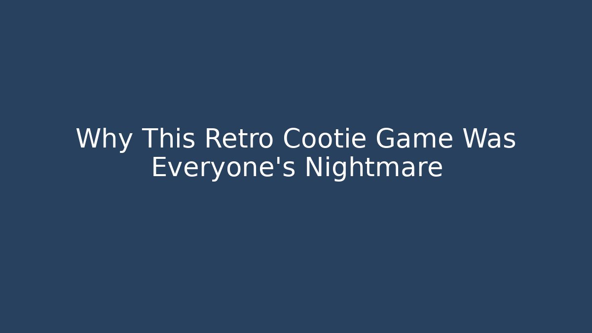 Why This Retro Cootie Game Was Everyone's Nightmare