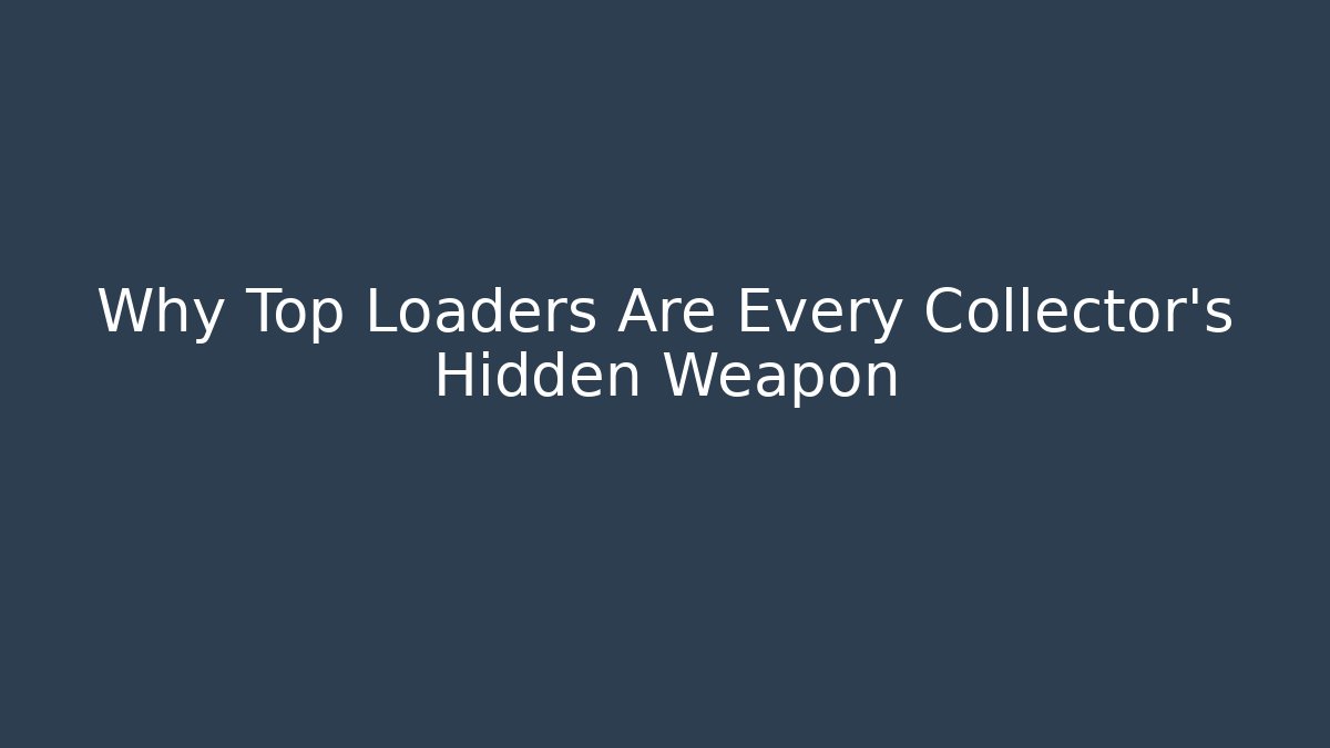 Why Top Loaders Are Every Collector's Hidden Weapon - Felix Cat Insurance