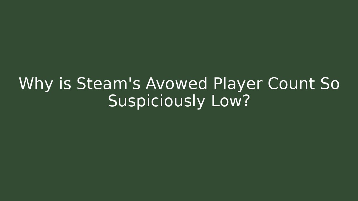Why is Steam's Avowed Player Count So Suspiciously Low?