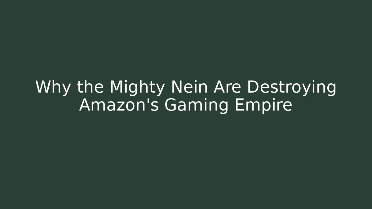 Why the Mighty Nein Are Destroying Amazon’s Gaming Empire