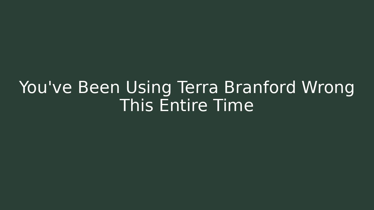 You've Been Using Terra Branford Wrong This Entire Time