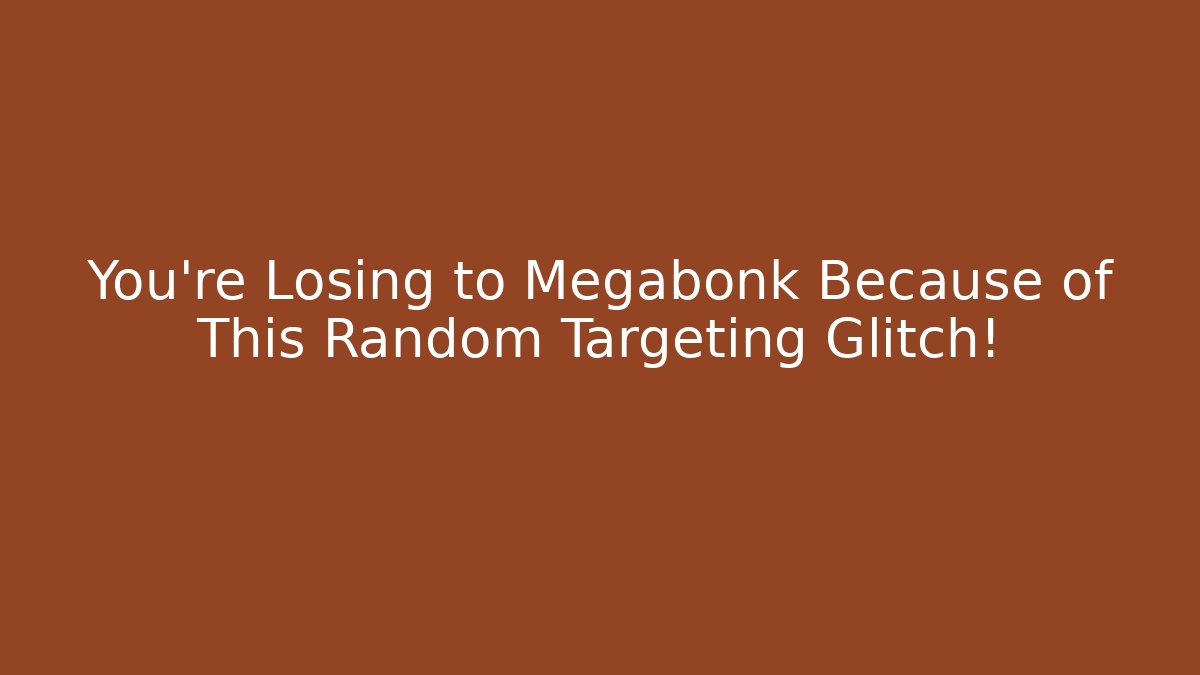 You’re Losing to Megabonk Because of This Random Targeting Glitch!