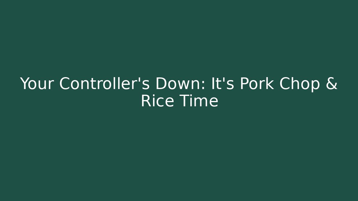 Your Controller's Down: It's Pork Chop & Rice Time